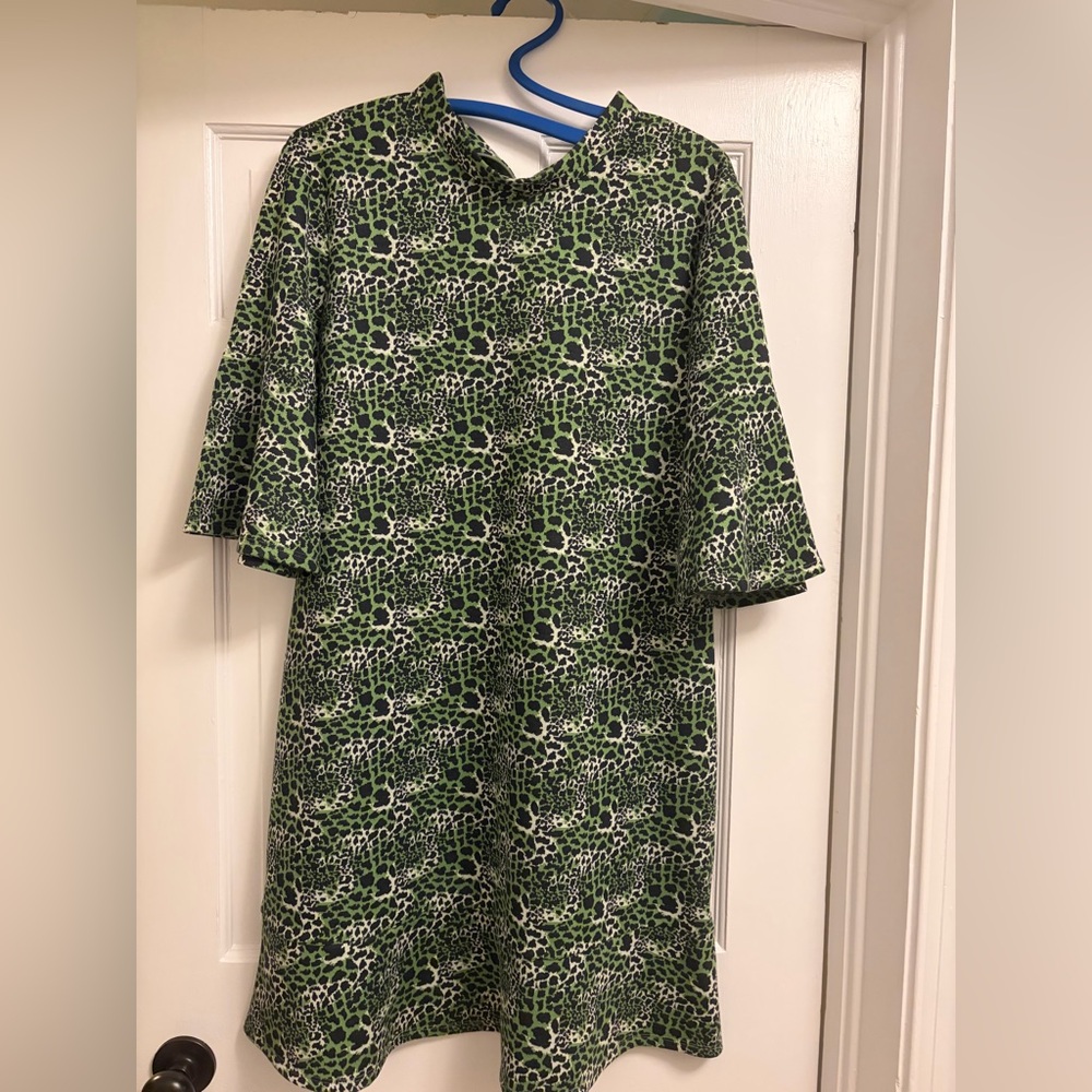 Tyler Boe Green Patterned Dress